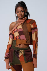 CATCH FEELINGS PATCHWORK SWEATSHIRT