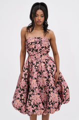 CHARLOTTE BROCADE MIDI DRESS