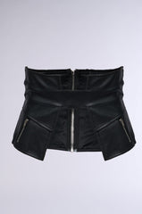 DESIGNER DOWN STRETCH PU BELT