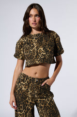 CHEETAH SISTERS TOP