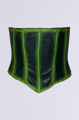 CHARLI GREEN SPRAY CORSET BELT