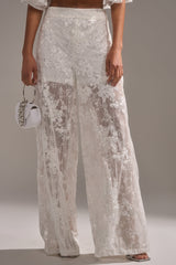 EVA LACE WIDE LEG PANT