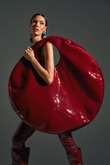 EPITOME OF LUXURY PATENT OVERSIZED TOTE