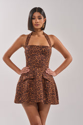 CHEETAH GIRL MINI DRESS