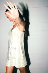 BUSY WORKING SATIN MINI DRESS