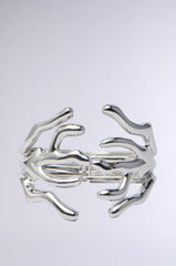 CUFFED UP BRACELET IN SILVER