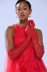 BOLD AND BRIGHT LACE GLOVES