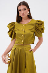 CHIC LADY BUTTON DOWN BLOUSE