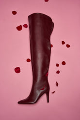 AZALEA WANG BEAUCOUP BURGUNDY OVER THE KNEE BOOT