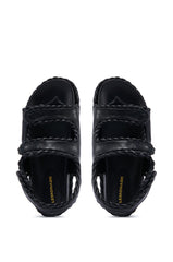 CAPE COD BLACK BRAIDED SANDAL