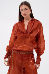 FEELING FREE CHIFFON BLOUSE
