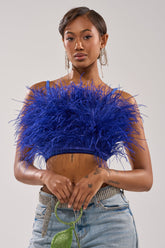 BRIGHT LIGHTS FEATHER TOP