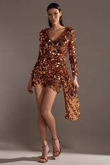 DANCE THE NIGHT AWAY SEQUIN MINI DRESS