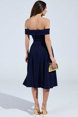 ELEVATE ME PLEATED MIDI DRESS