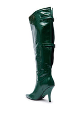 AZALEA WANG GESINE GREEN CROC PATENT LUXE BOOT