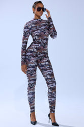 CAMO CHEETAH PRINT PLAYSUIT
