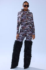 CAMO CHEETAH PRINT PLAYSUIT