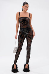 BLING BLOW MESH JUMPSUIT