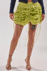 BELLA PARACHUTE MAXI SKIRT IN YELLOW