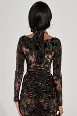 ALWAYS IN THE MOOD BODYSUIT IN BROWN