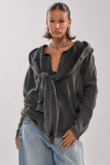 COOL GAL TIE SWEATSHIRT