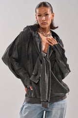 COOL GAL TIE SWEATSHIRT