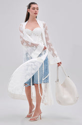 BORA BORA LACE DUSTER IN WHITE