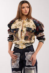 EGO CHECK PATCHWORK BOMBER