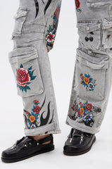 AZALEA WANG RESTER BLACK HARDWARE EMBELLISHED MULE