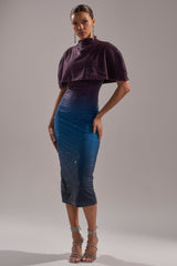 CHIC AF RHINESTONE MIDI DRESS