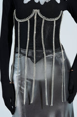 CRYSTALIZING BLING UNDERBUST BELT