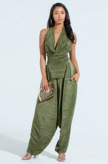 CROIX DROP CROTCH PLISSE PANT