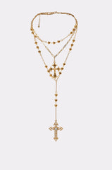 DRIPPED OUT CROSS LARIAT