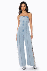 BLING BABY DENIM JUMPSUIT