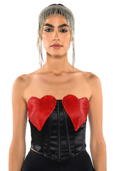 HEART ON FOR YOU CORSET TOP