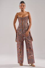 CHECK IT OUT BROCADE BRONZE TROUSER