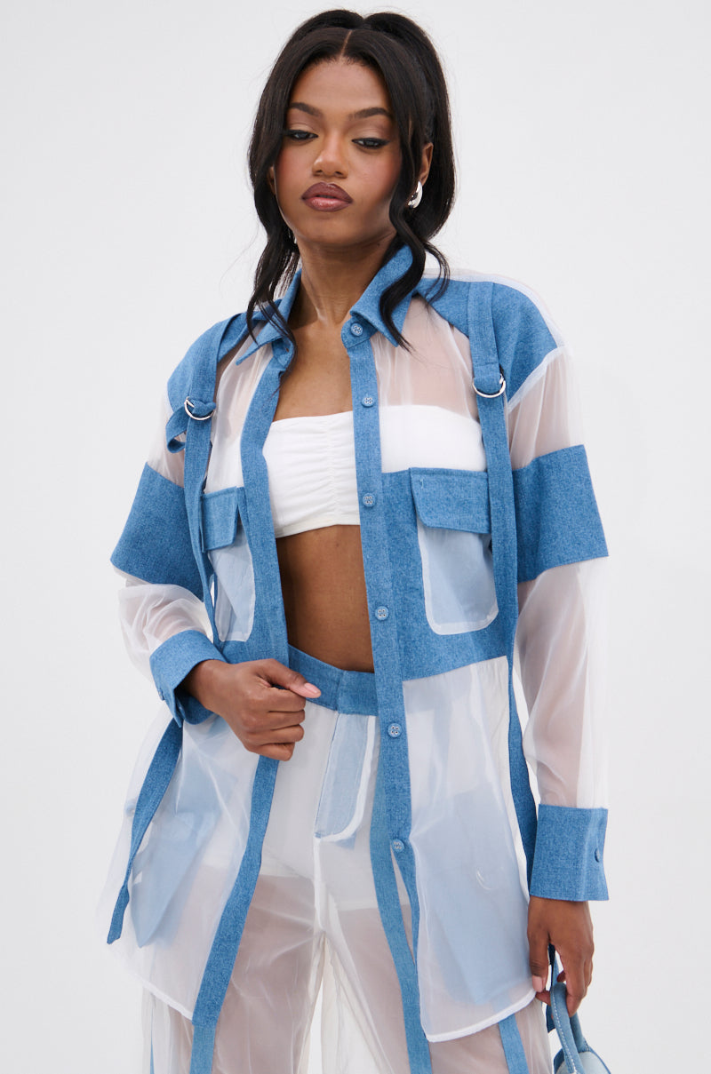 CELINE BUTTON DOWN TOP