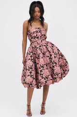 CHARLOTTE BROCADE MIDI DRESS