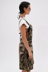 CARMINE CAMO OVERSIZED OVERALL SHORTS