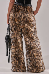 CATCH ME IF YOU CAN LEOPARD FUR TROUSER