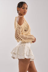 CATCHING FEELING FRINGE SWEATER