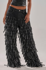 CRAZY FOR YOU FRINGE DENIM