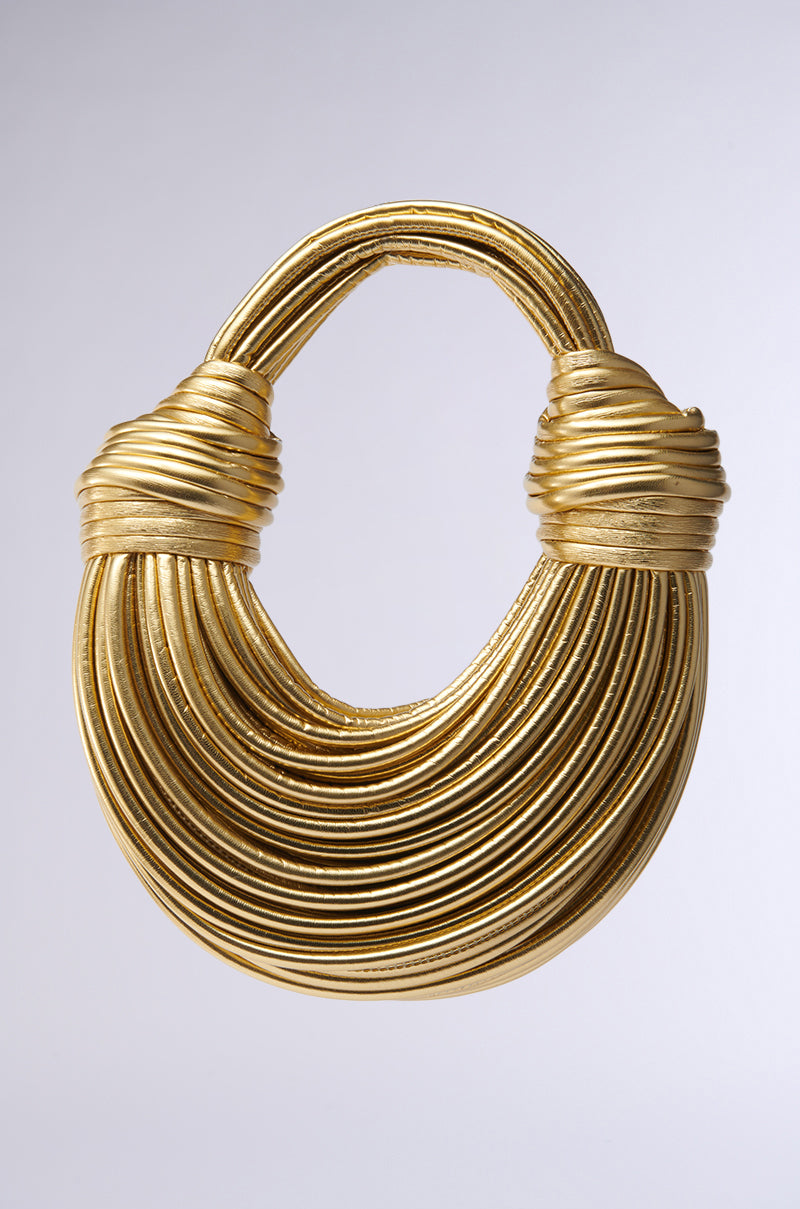 BRB FAUX LEATHER ROPE PURSE