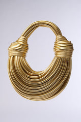 BRB FAUX LEATHER ROPE PURSE