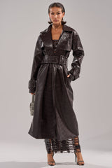 EMBOSSED CROC TRENCH