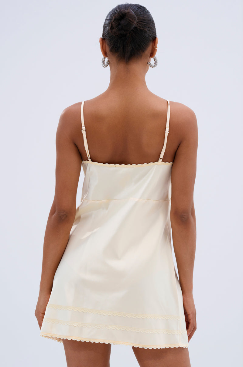 BUSY WORKING SATIN MINI DRESS