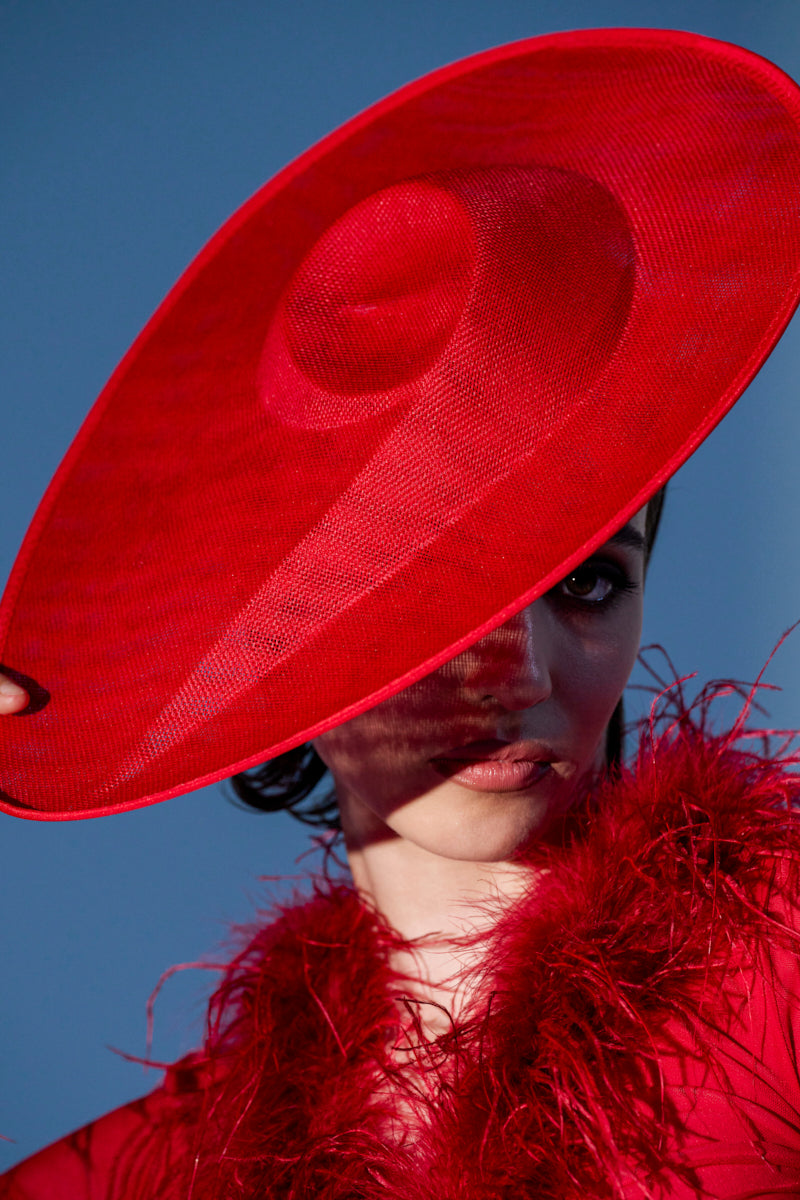 BLUSHING EDITORIAL CLIP ON HAT