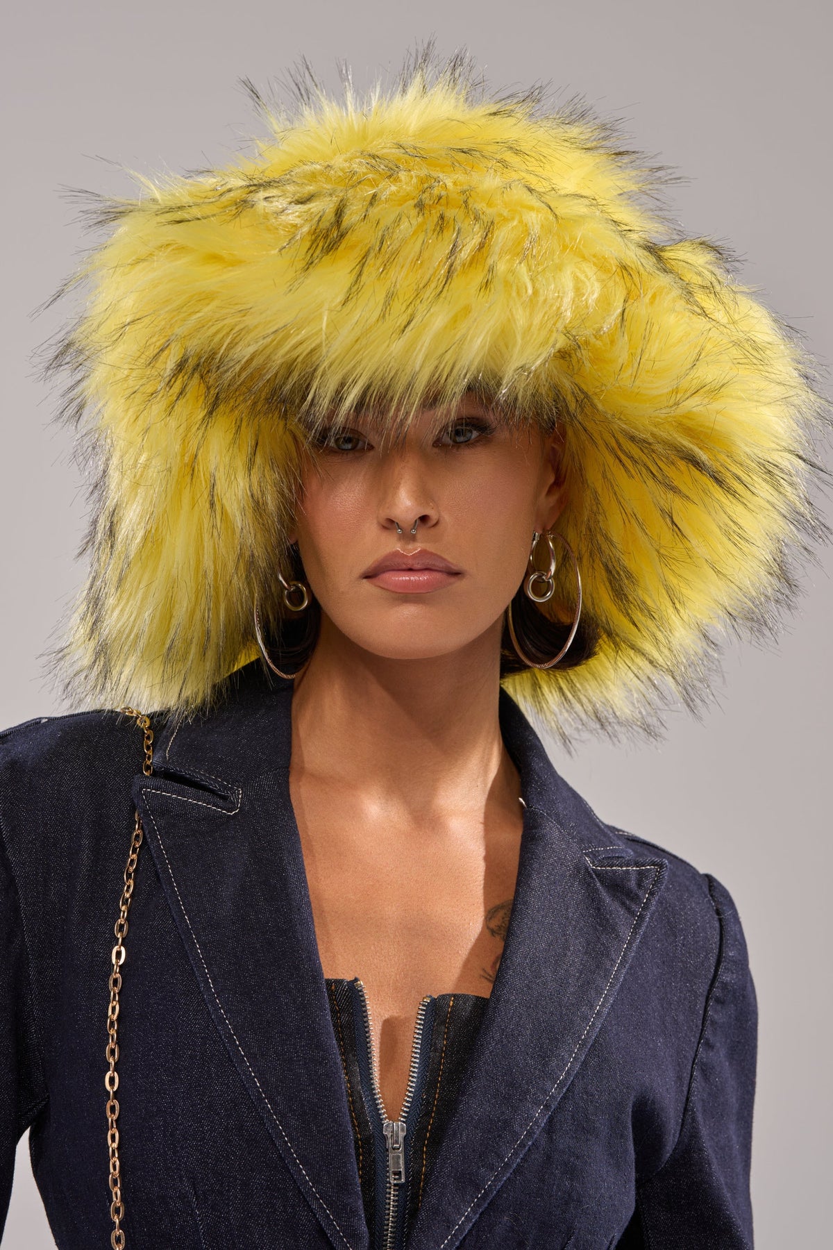 ELLIE FAUX FUR BUCKET HAT