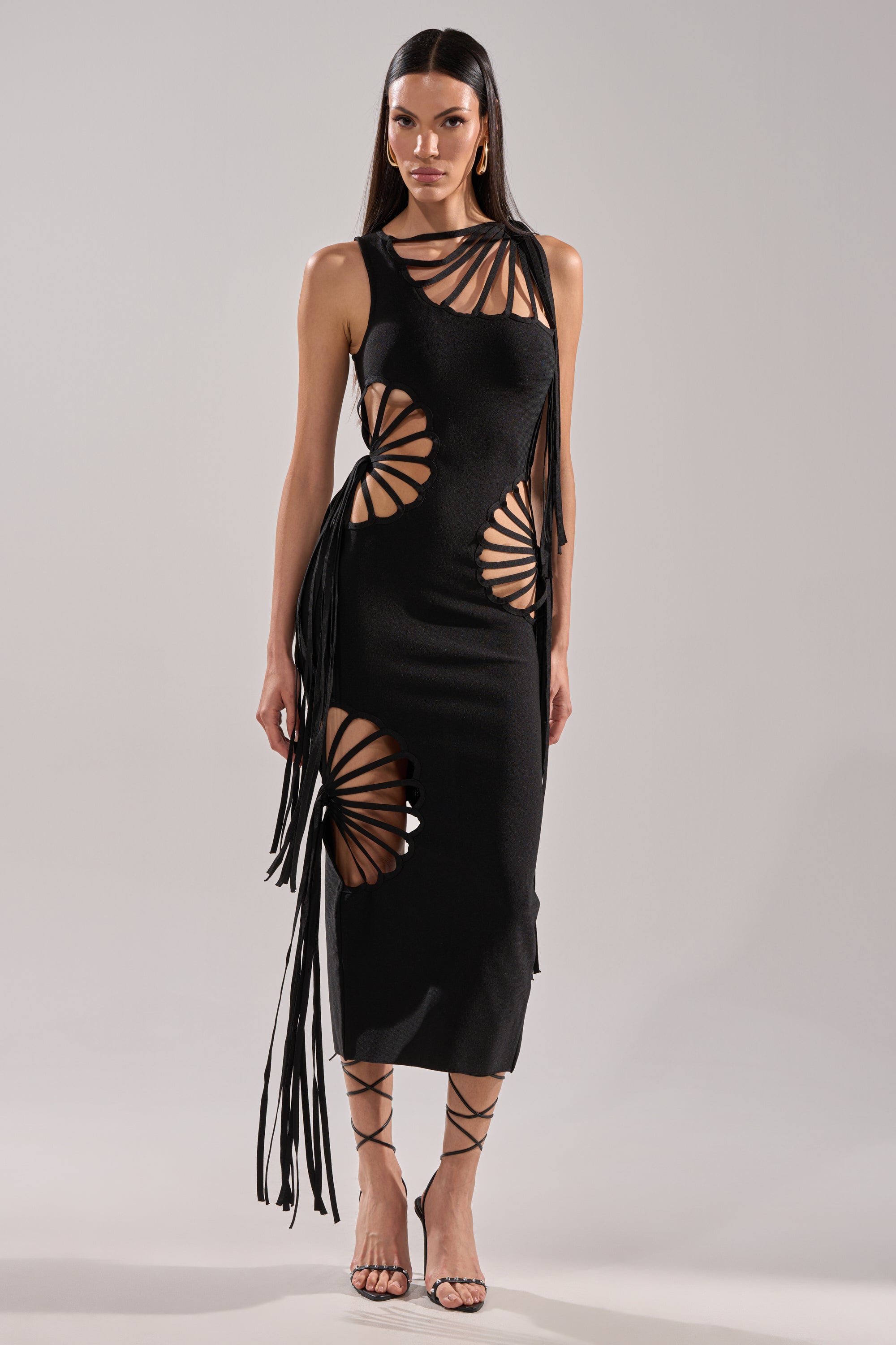 BROOKE CUTOUT MIDI DRESS