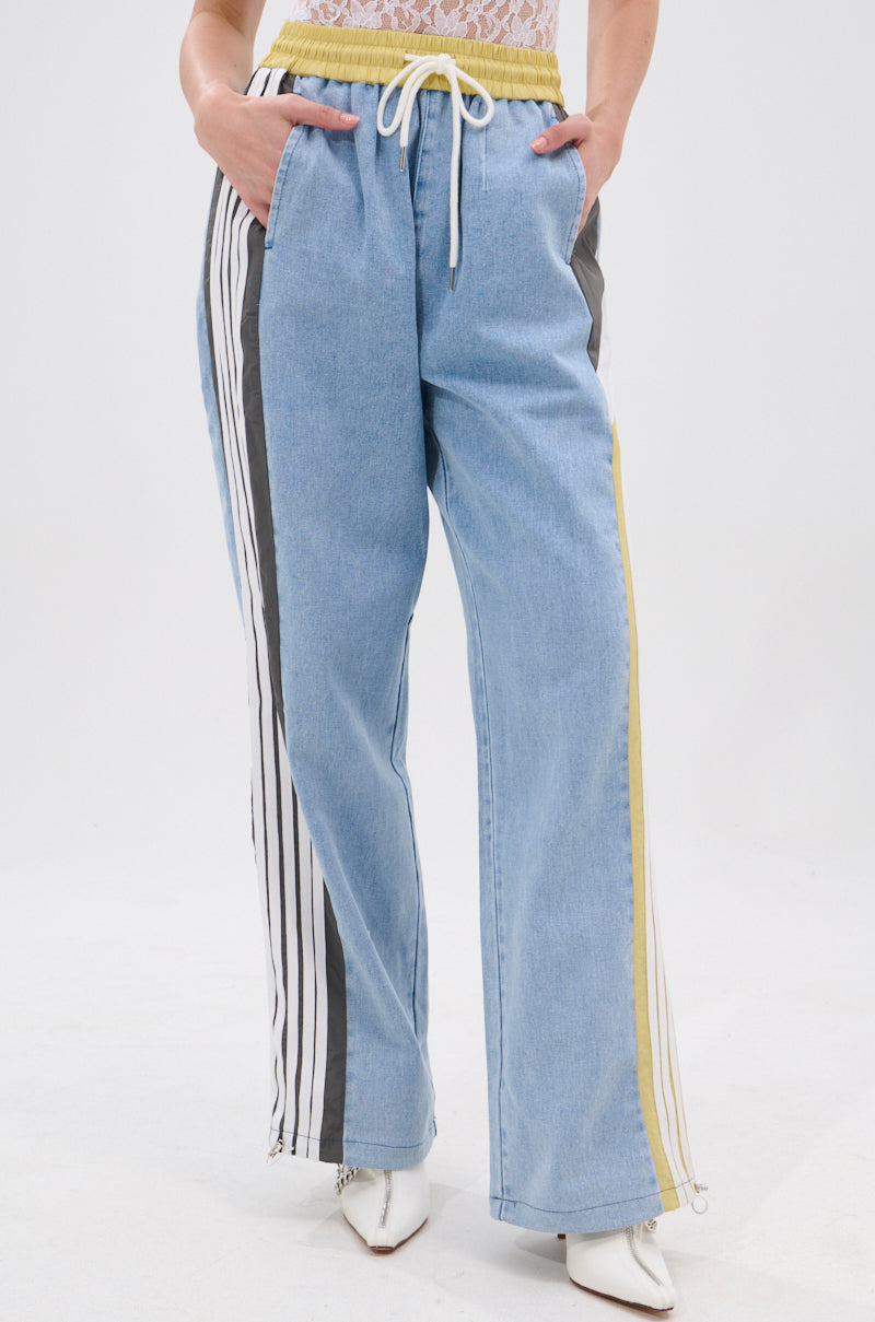 ALONE AGAIN DENIM TRACK PANT